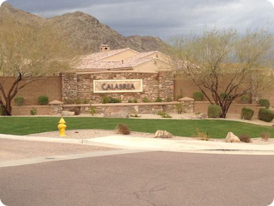 Luxury homes in Calabrea gated subdivision in Ahwatukee