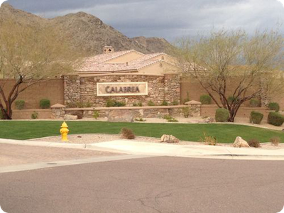 Luxury homes in Calabrea gated subdivision in Ahwatukee